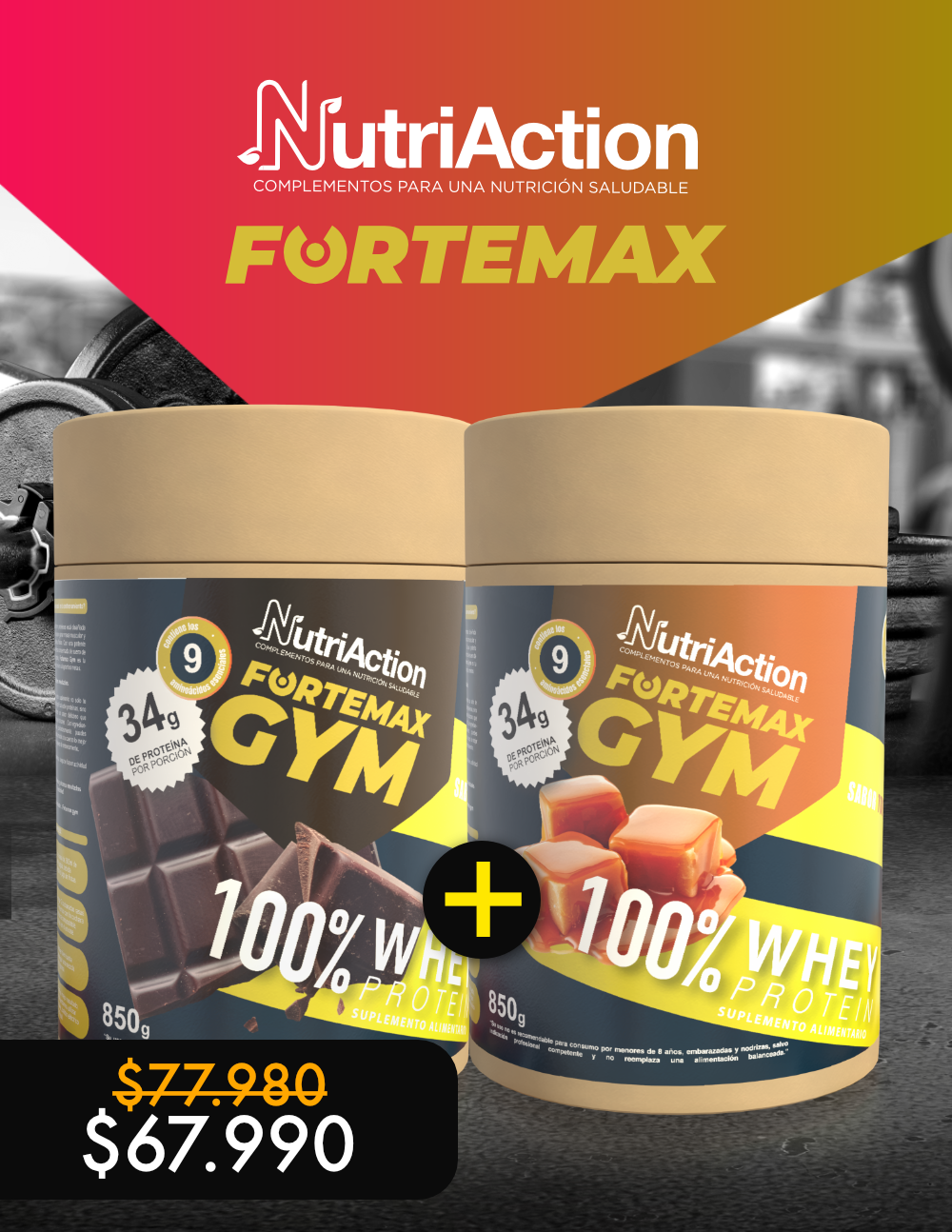 2 x $67.990 Fortemax GYM