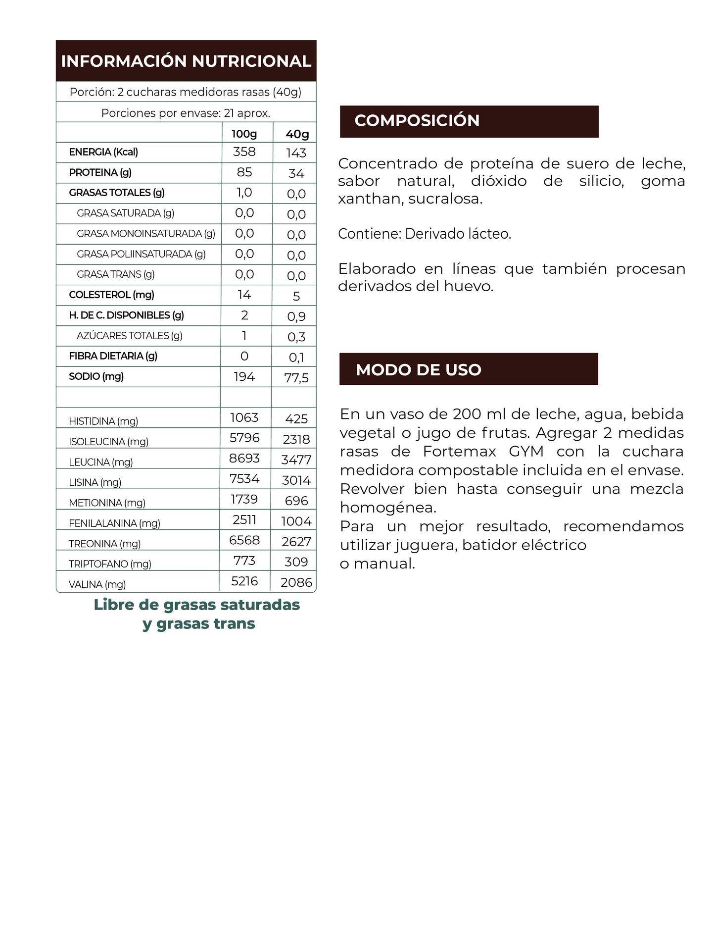 Fortemax Gym Chocolate